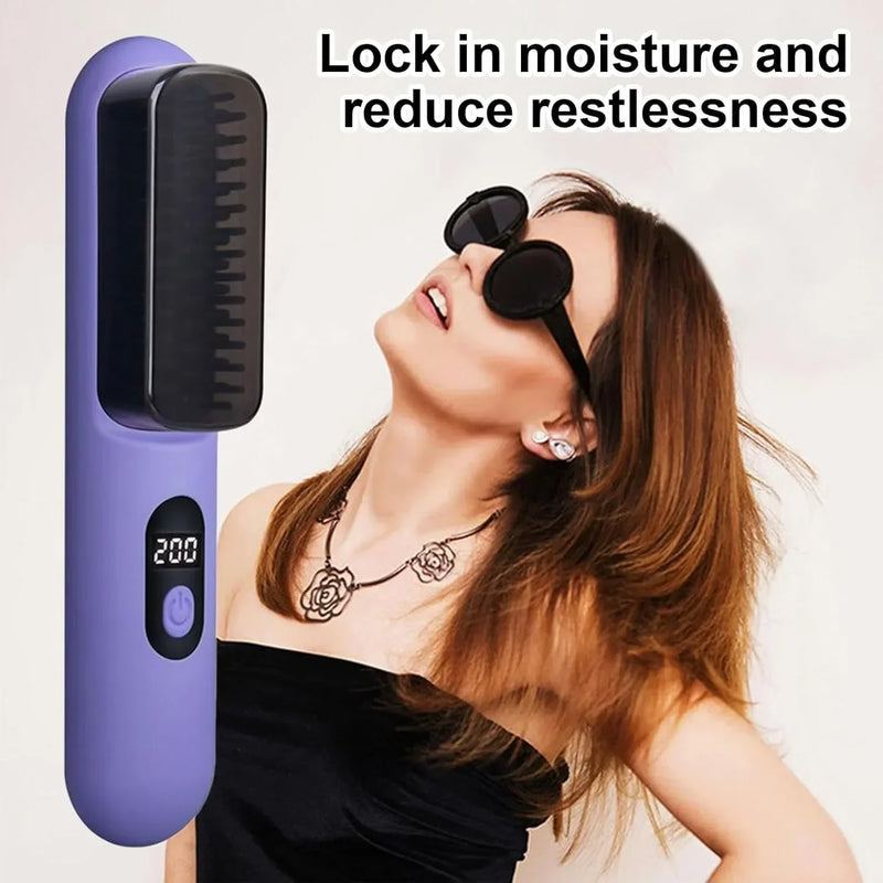 Mini Portable Straightening Brush